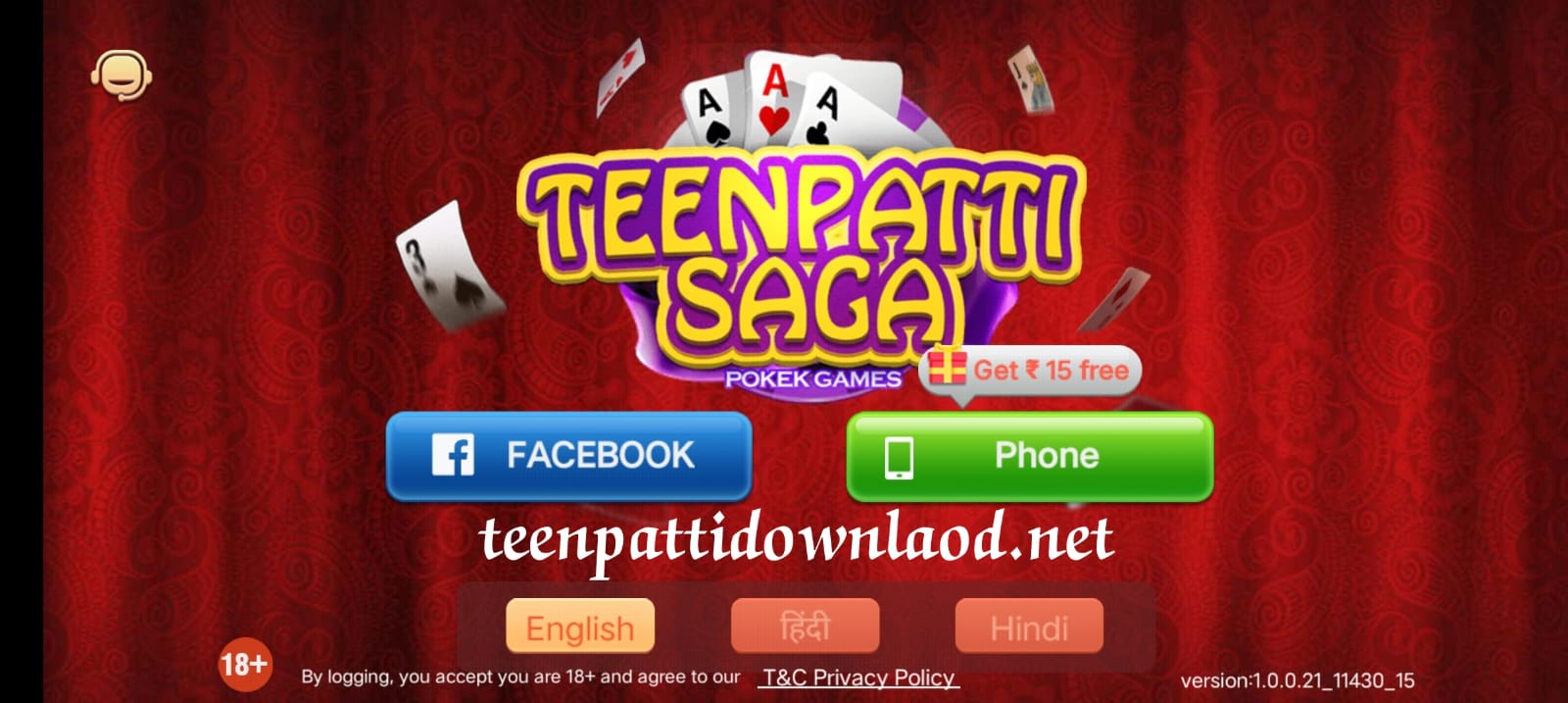 Register Teen Patti Saga App